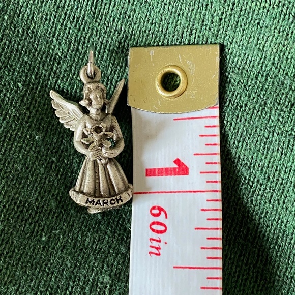 VTG I Creed I STG March Birthday Angel Jonquil Flower Charm - Picture 7 of 9